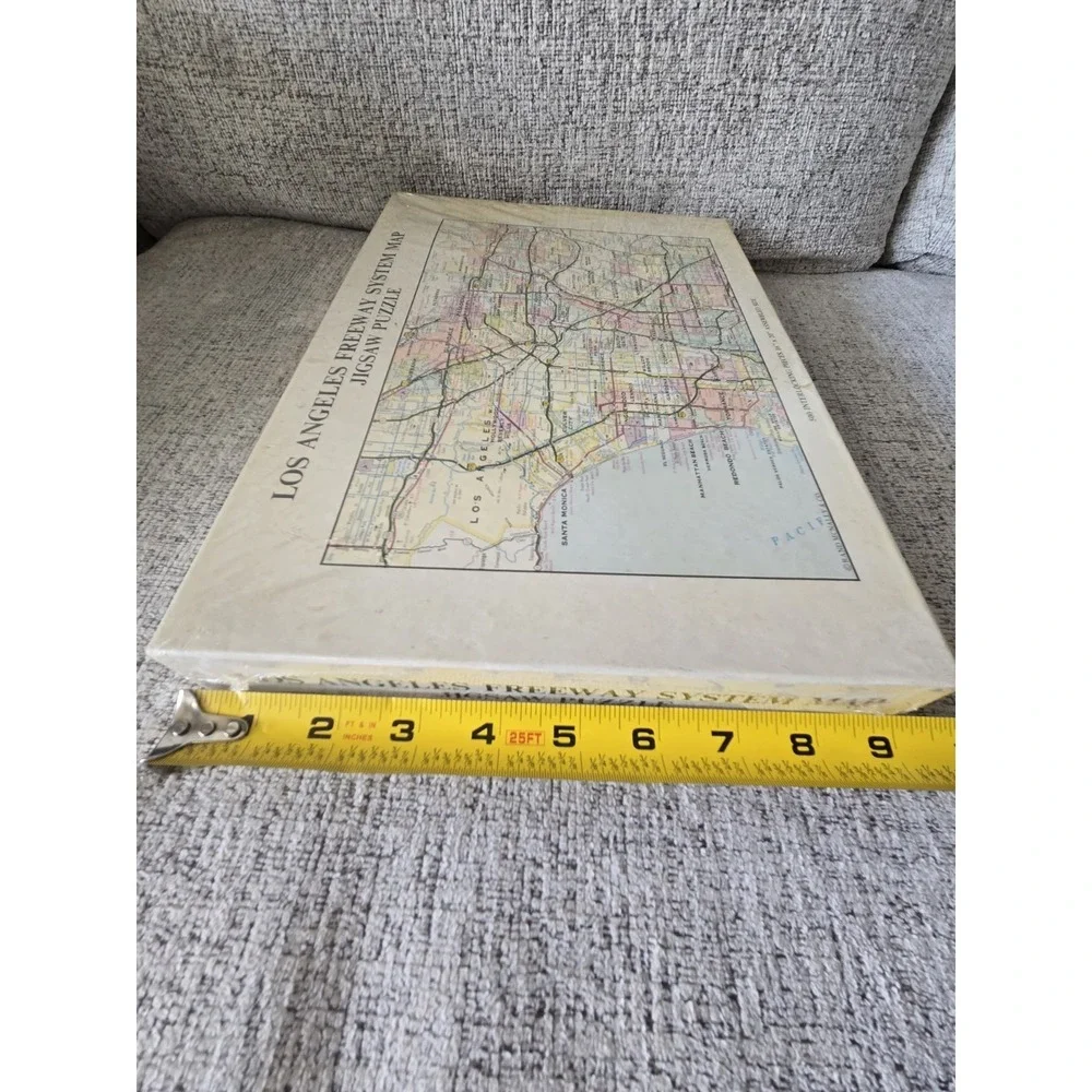 Vintage Los Angeles Freeway System Map 500 Pc Jigsaw‎ Puzzle Sealed Rand McNally